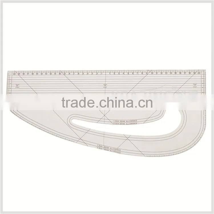 Kearing Flexible Pattern Making Ruler 1"*12" Dimension Plastic Fashion Design Straight rulers #B60