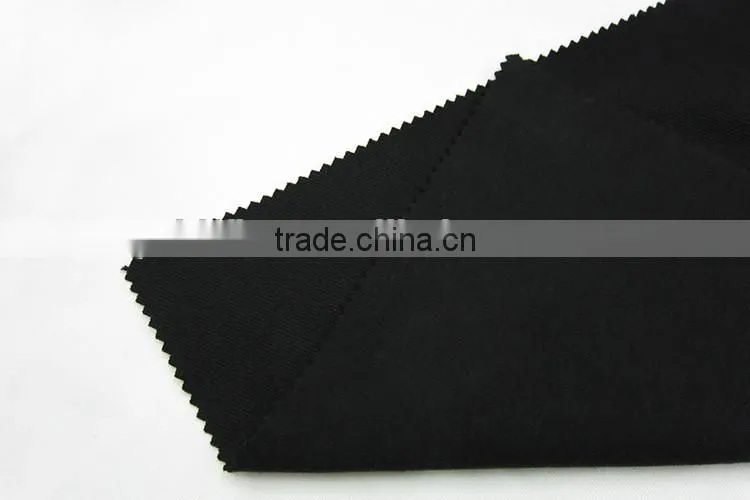 T/C 85/15 fabric black color dyed coton fabric