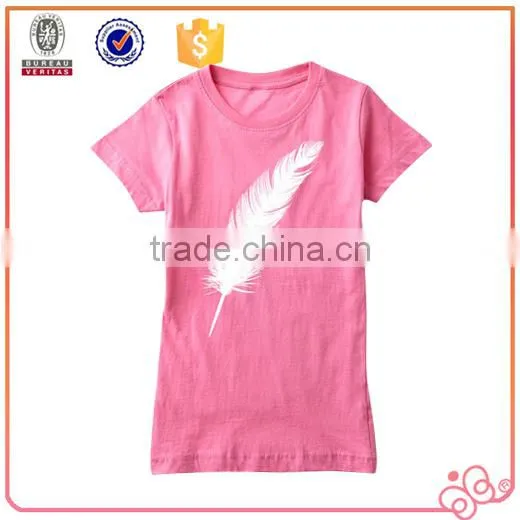 2016 shishi factory top fashion girl long extended t shirt for summer