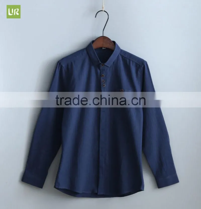 2017 factory manufacture Casual cotton long sleeve dress shirt and line shirts for man