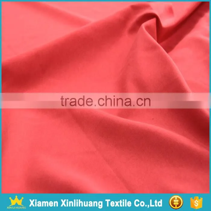Direct Sale 75D*75D 100% Polyester Microfiber Plain Peach Skin Fabric