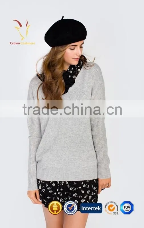 Import Sweater 2016 Lady Custom 100%Cashmere Pullover Knitwear