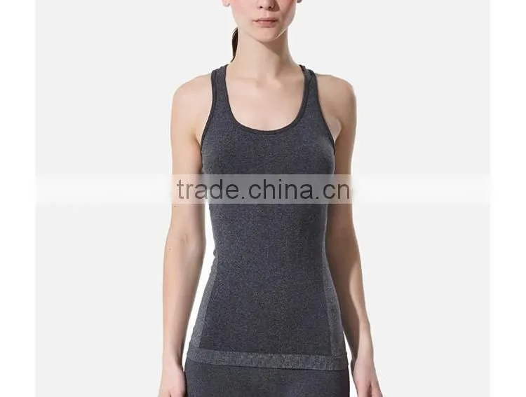hot sale fashion cotton/polyester women gym dry fit tank top