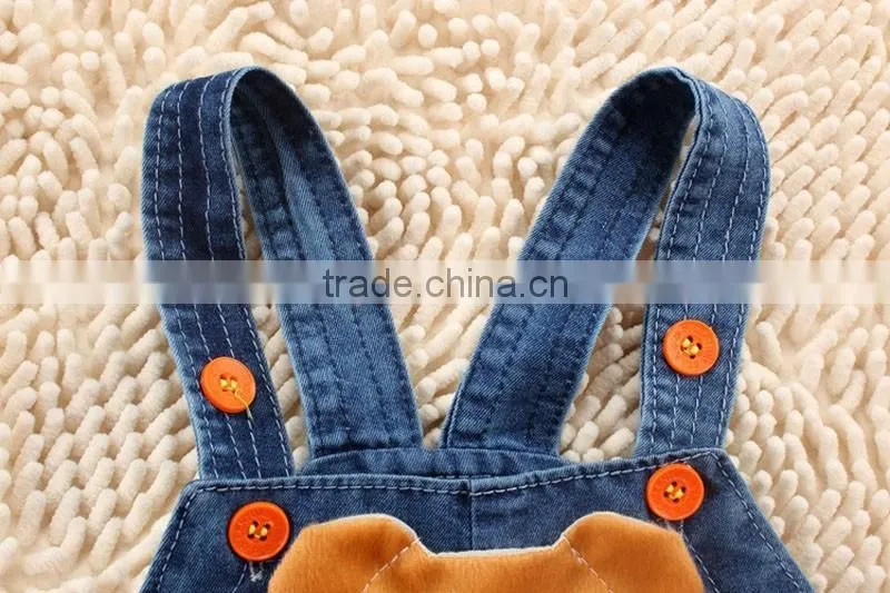 Fashion Baby Summer Pants Children Denim Short Overalls Kids Strap Jeans Pants