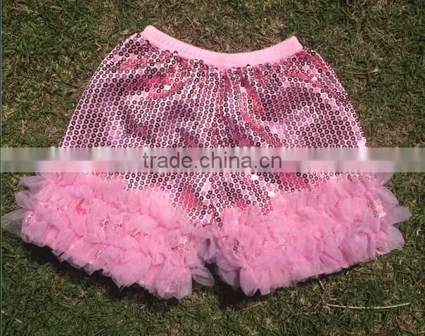 Bulk wholesale 2015/Kids fashion ruffle shorts wholesale/Children knit ruffles shorts
