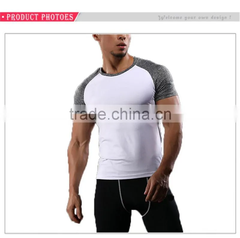 Custom Yoga Sports Wear Training Round Neck PlainT-Shirt For Men Fitness T Shirt