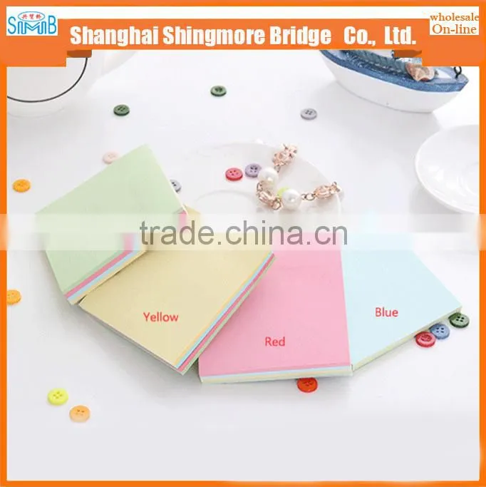 Hot wholesale sticky not pad, memo pad, school and office used for routine