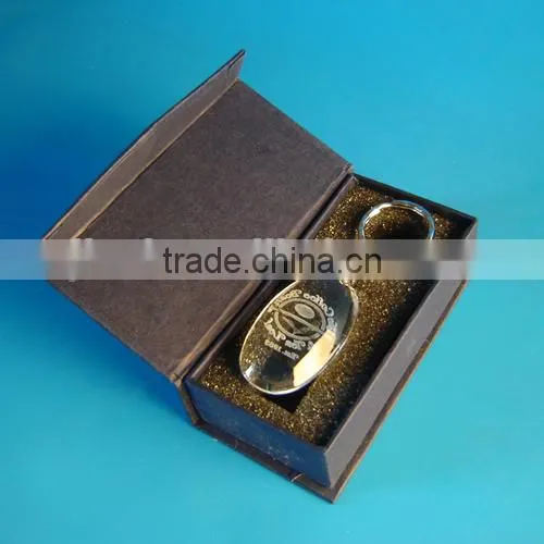 Luxury 3D Personalized Engraving Crystal Keychain