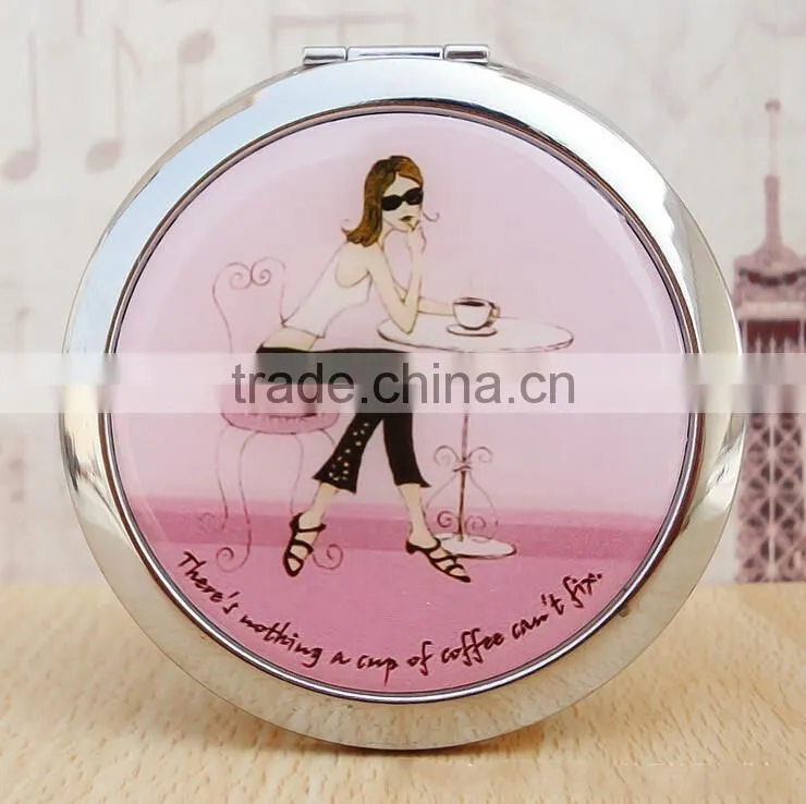 Double-sided Folding/Compact/Pocket/Make Up/Purse/Cosmetic Mirror