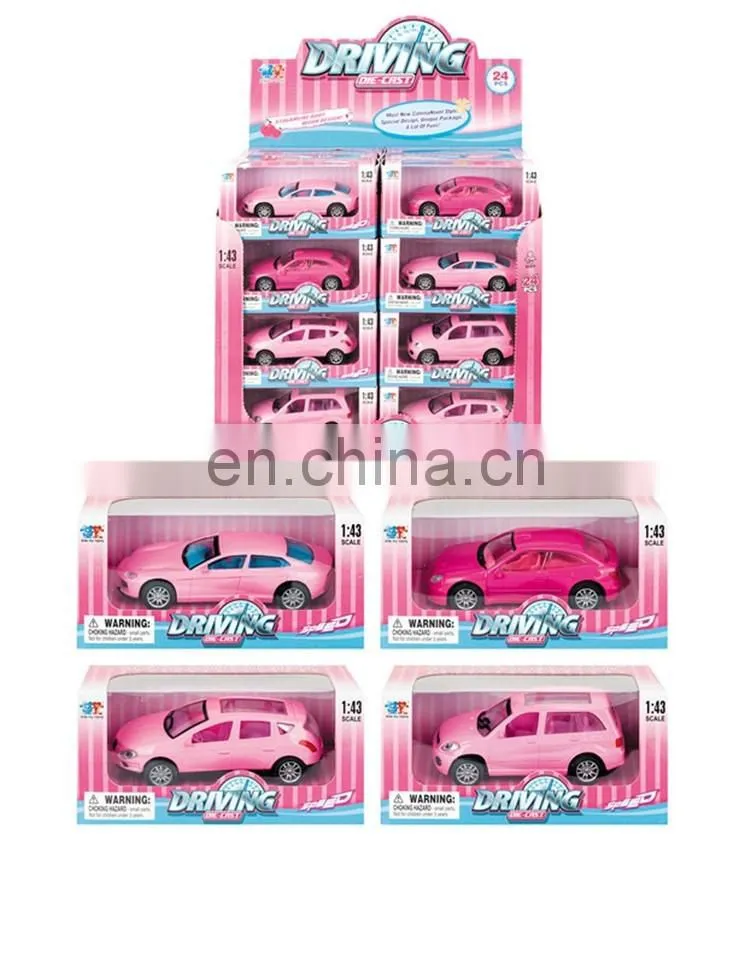 Die cast car for sale 1:43 pull back die cast car Barbie Pull back Metal car
