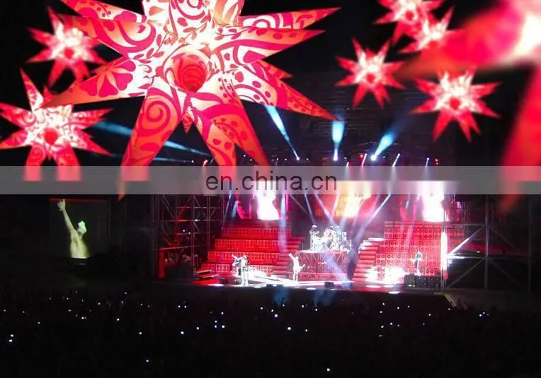 Charming inflatable hanging star / festival LED chirstmas star
