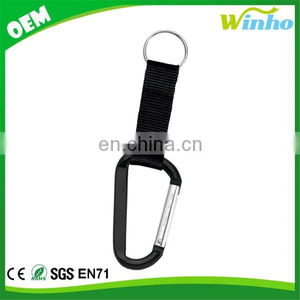 Winho Carabiner With Split Ring & Nylon Strap