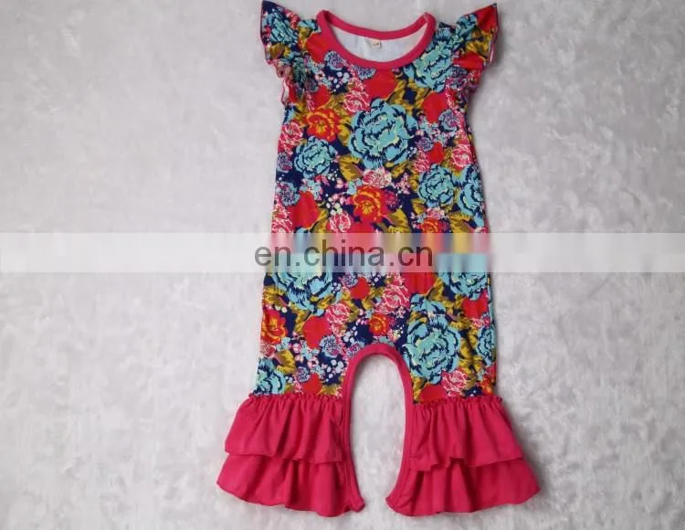 Wholesale Newborn Baby Long Sleeve Cotton Animal Printed Baby Clothing Romper