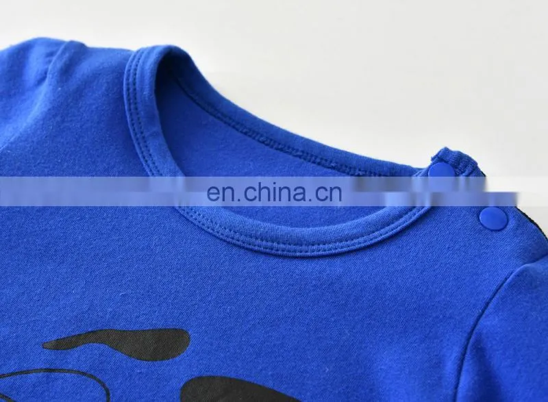 2018 New fashion baby boys girls clothes newborn blue & red printing jumpsuit infant clothing set