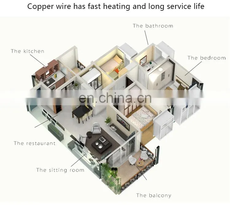 Roof Double Conductor heating Cable Black Snow Melting Wire with Plug and Sensor Deicing Heating Trace Roof Heating Cable