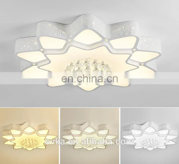 Creative Crystal Star Children's Room Acrylic led Ceiling Light Bedroom Light