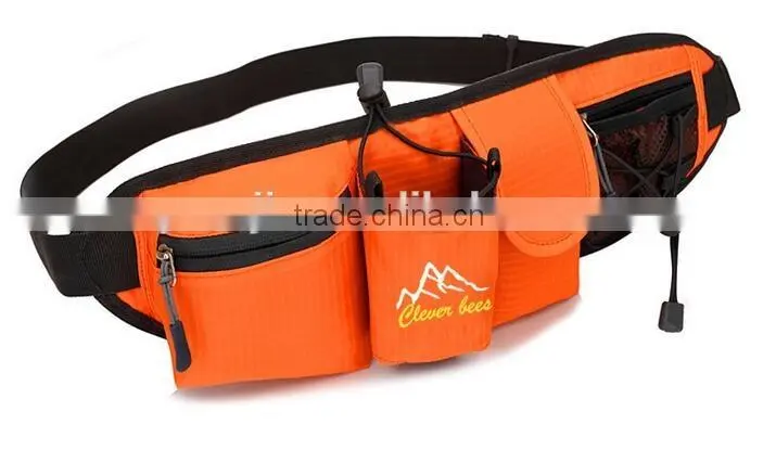 Outdoor Sports Fanny Waist Pack Unisex, Adjustable Strap Travel Sport Running Waist Bag with Water Bottle Storage Mesh Pocket