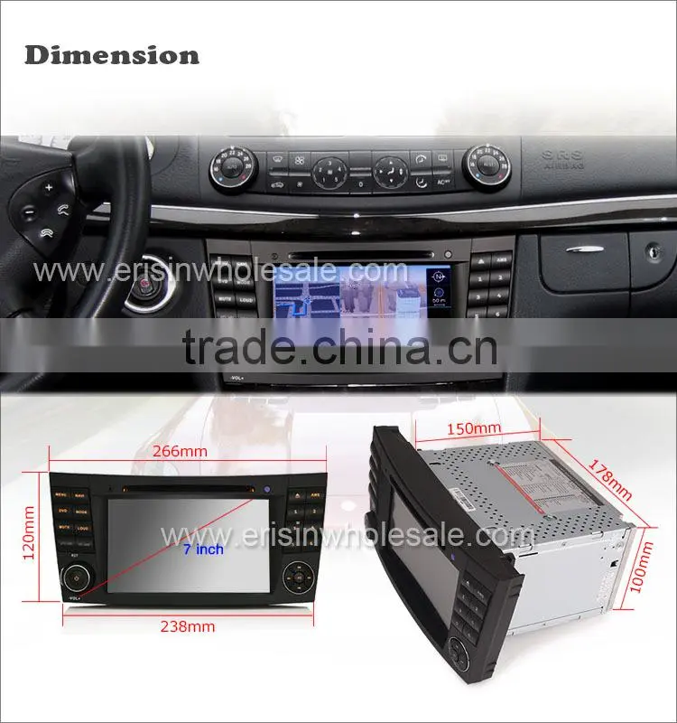 Erisin ES2501B 7" Touch Screen Car Radio with GPS Bluetooth 3G WiFi for Mercedes
