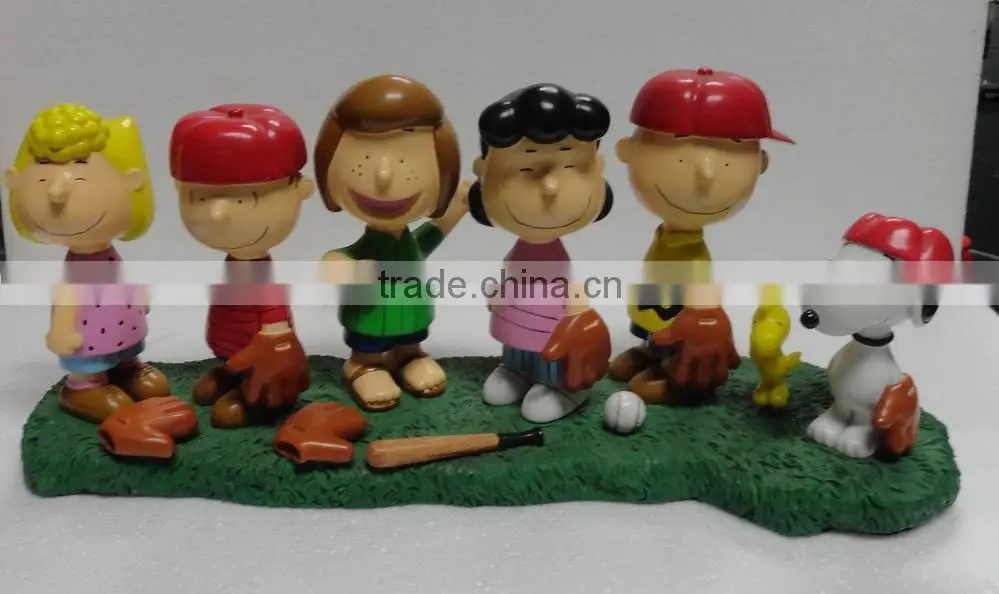 Custom Size Snoopy Family Figurines Statue, Snoopy Resin Crafts, Snoopy Peanut