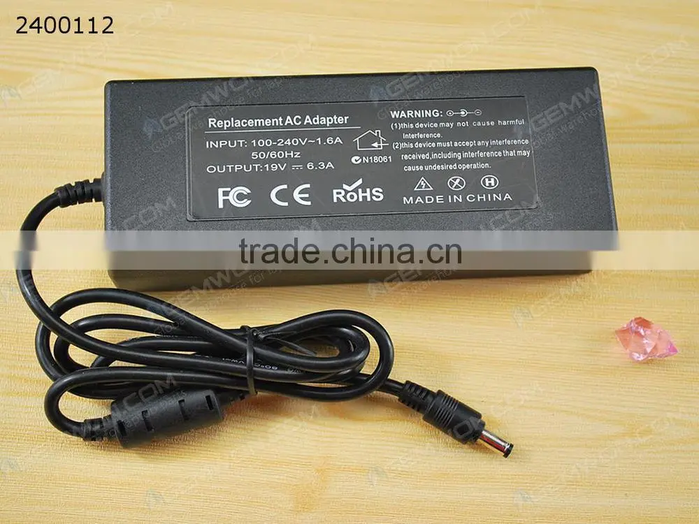 High Copy Laptop AC Power adapter for TOSHIBA 19V 6.3A 5.5*2.5mm 120W