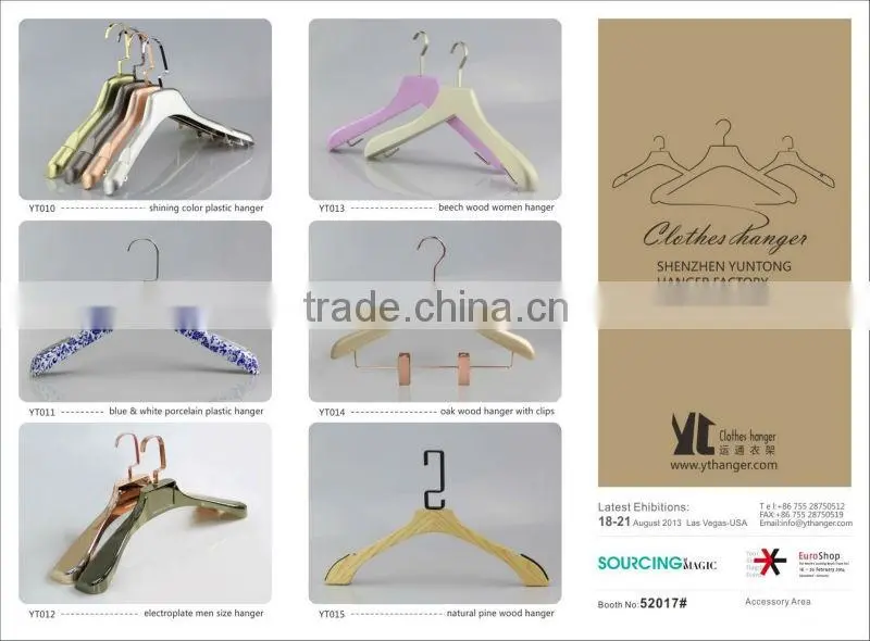 wholesale electronic plated hanger with antislip notch for clothes
