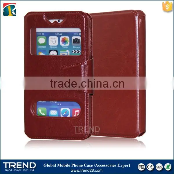 high quality smartphone universal magnetic wallet flip leather case