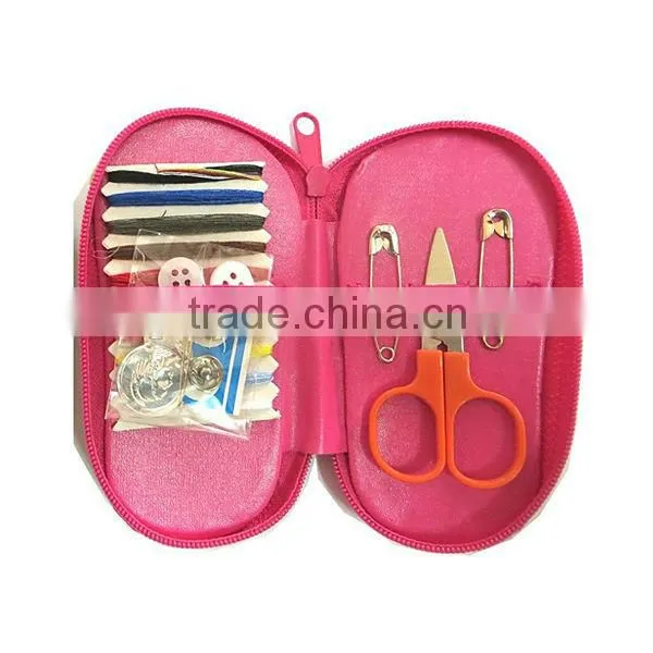PVC pouch heart patterns sewing manicure set gift for mother sewing kit sewing set