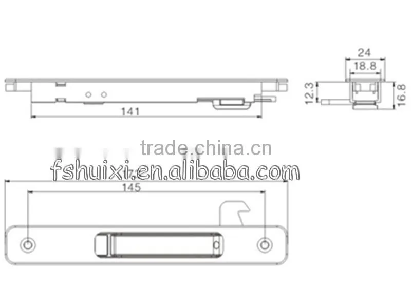 aluminium sliding window lock