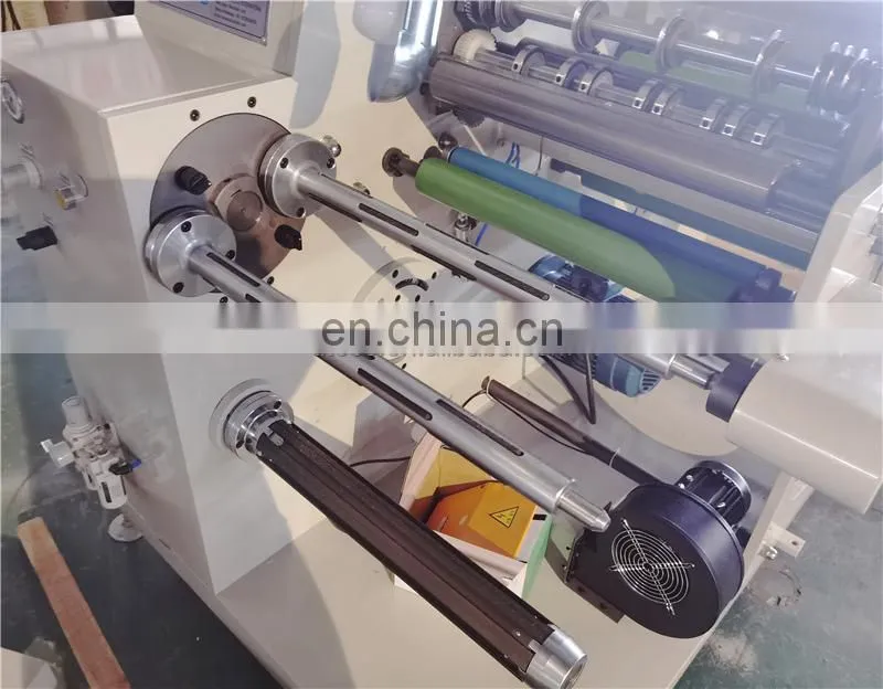 USK320A Automatic Self Adhesive Blank Label Sticker Rotary Die Cutting Slitting Rewinding Machine with Turret