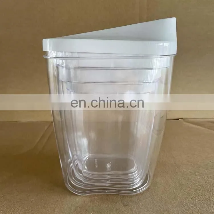 Bpa Free 10 Pieces Stackable Plastic Kitchen Food Storage Containers Set With Pour Lids For Cereal Candy Nuts Beans