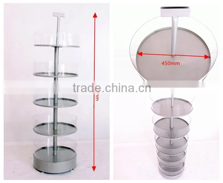 metal material candy display rack with circle Acrylic