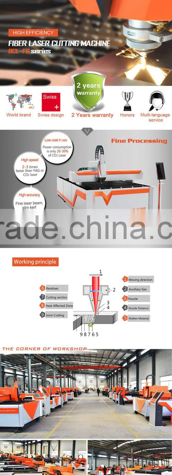 500W Metal Fiber Laser Cutting Machine