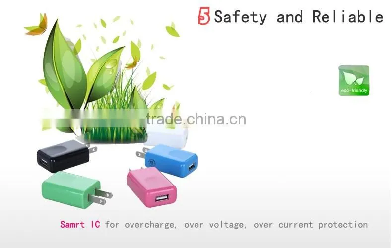single usb to wall charger Home AC Charger US Adapter for Samsung Iphone