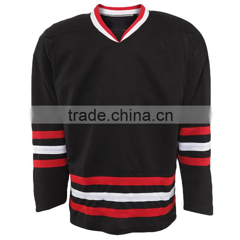 Custom made Dye sublimation printing hockey jersey