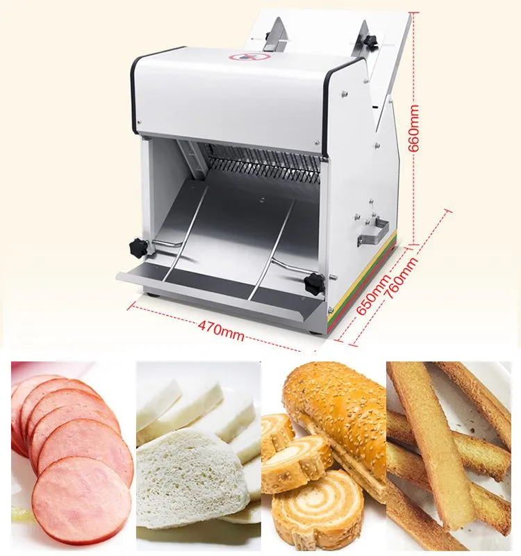 Gewerblicher Brot- und Toastschneider: Hocheffiziente Laibschneidemaschine für Bäckereibetriebe