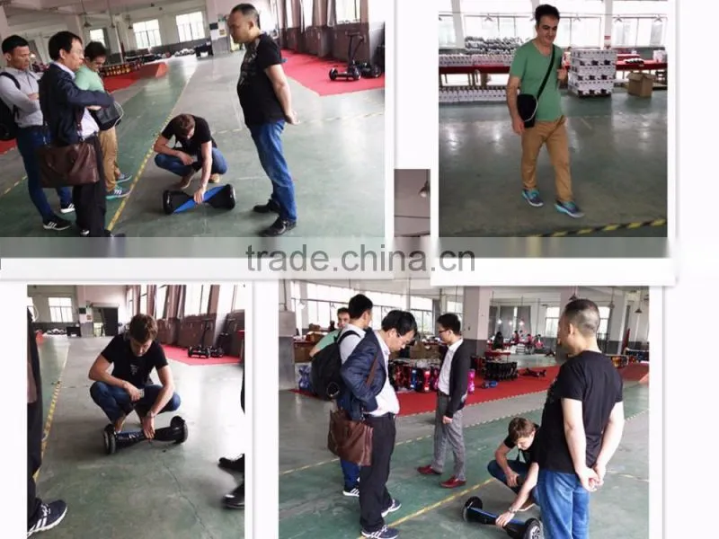 2016 Chic patented6.5 inch hoverboard UL 2272 certification with led