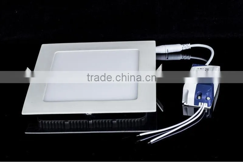 Square residential lights led panel 200mm 15W recessed downlight