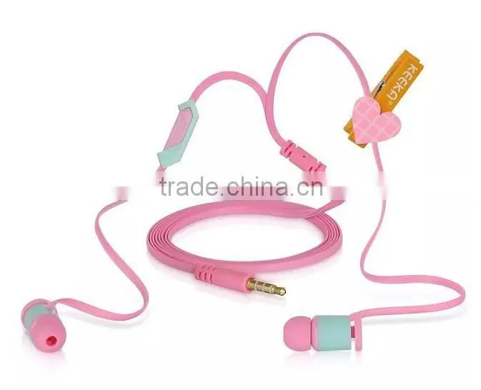 Good silicon soft earplug earphone with talking MIC for Samsung GALAXY S4/S5/S6