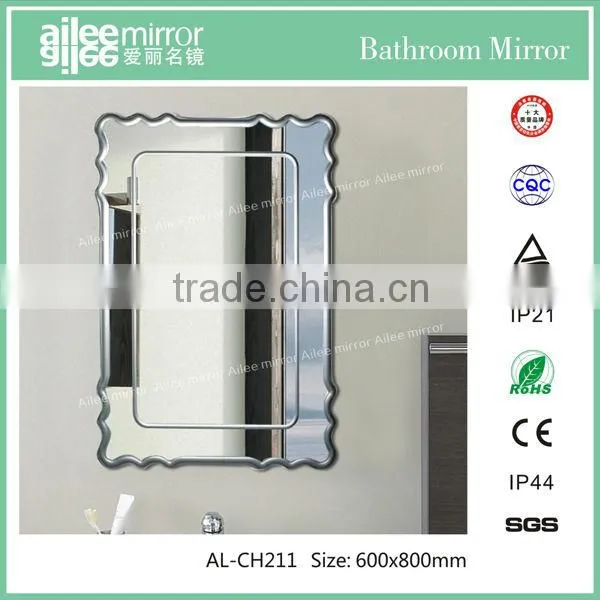 Bathroom mirrors triple decorative resin mirrors