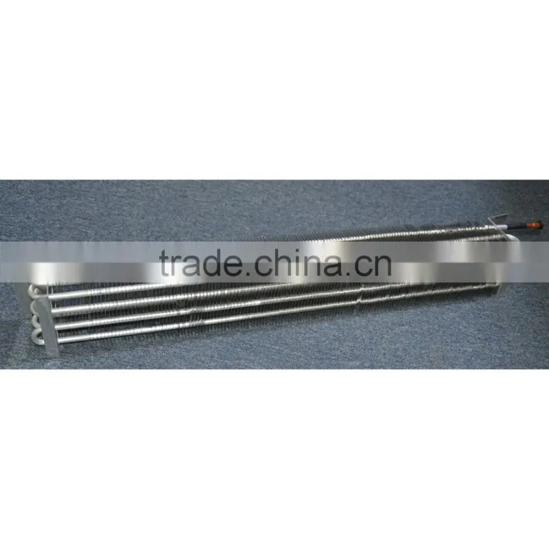 Fin tube type refrigeration condenser