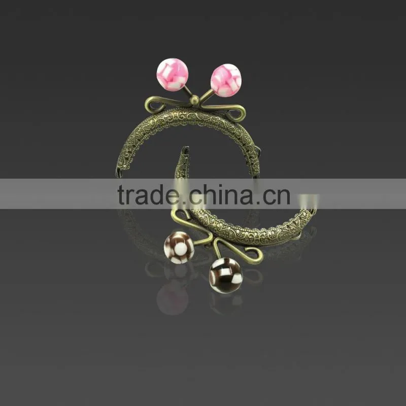 8.5CM kiss ball lock coin purse frame DIY scew clutch purse frame bag frame DIY metal purse frame purse clip