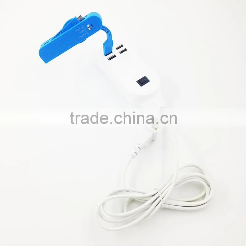 High speed 5v 3a 4usb port ac power wall charger for cellphone
