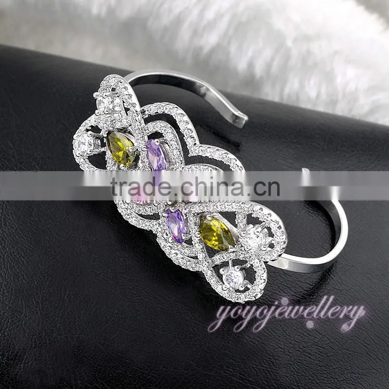 New arrival new design finger ladies gold cuff ring