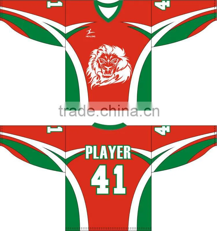 Cheap adult custom design ice hockey jersey