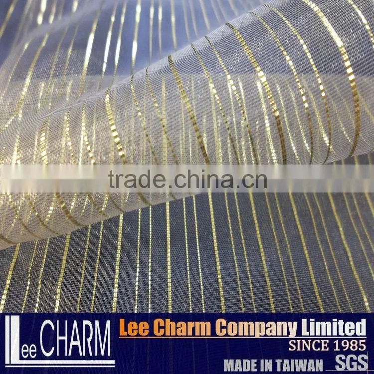 Glitter African Organza Roll Nylon Curtain Fabric