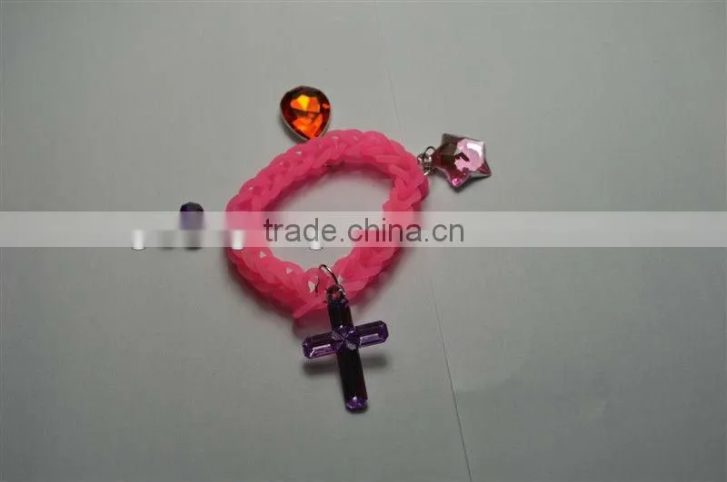 fashion silicone lady braid wrist