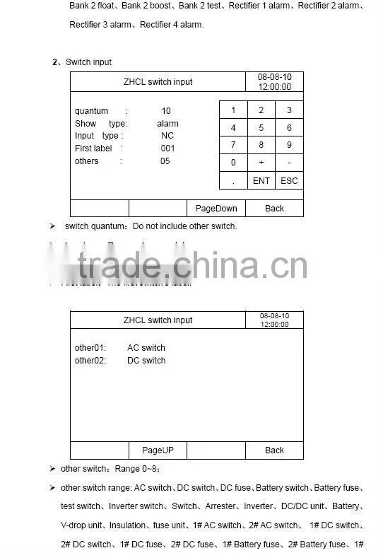LCD substation power supply control and management system