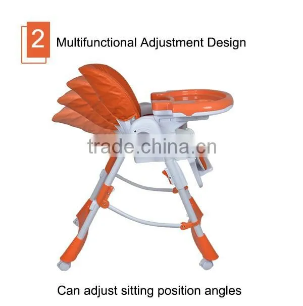 2016 Baby High Chair Removable Tray Restaurant Baby High Chair Infant