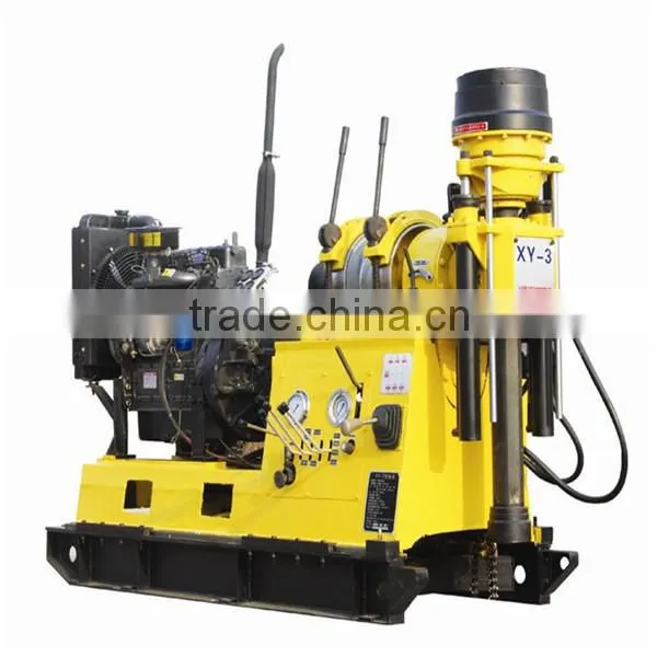 High speed portable XY-3 trailer mount hydraulic drilling rig for sale