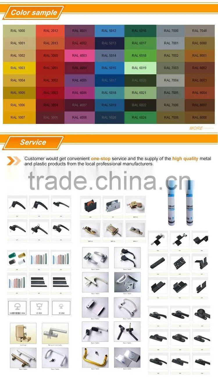 6005 T3-T8 0.8-1.4mm aluminum extruded for garden fence with polished finish